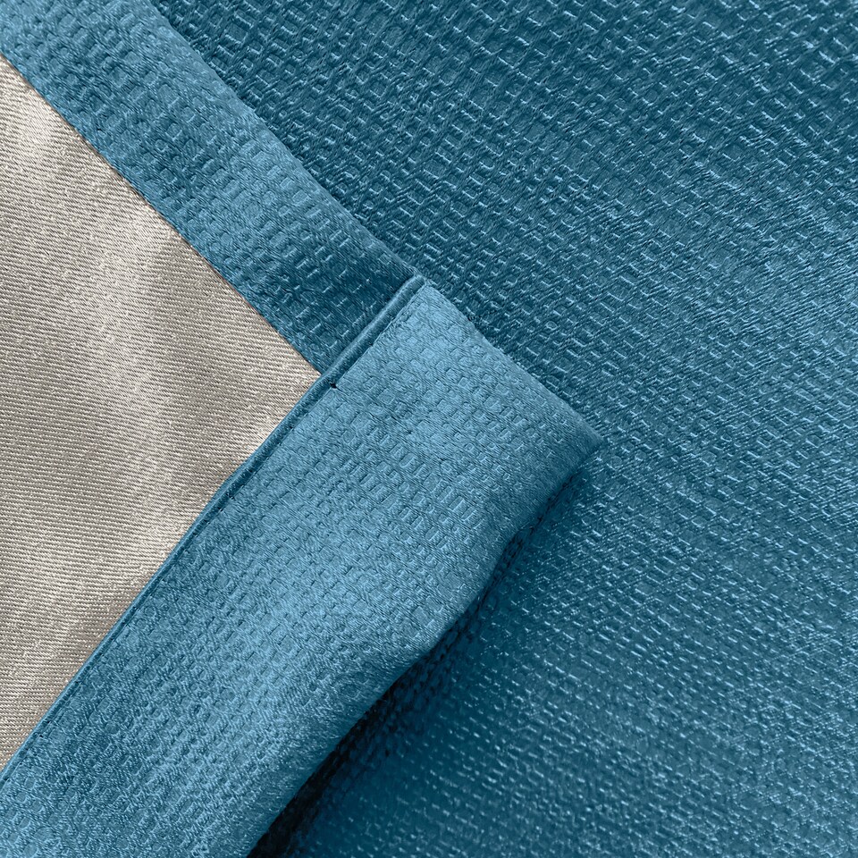 image 1 of Enhanced Living Matrix Teal 46 x 54 inch (117x137cm) Tape Top Thermal Noise reducing Dim Out Curtains (PAIR)