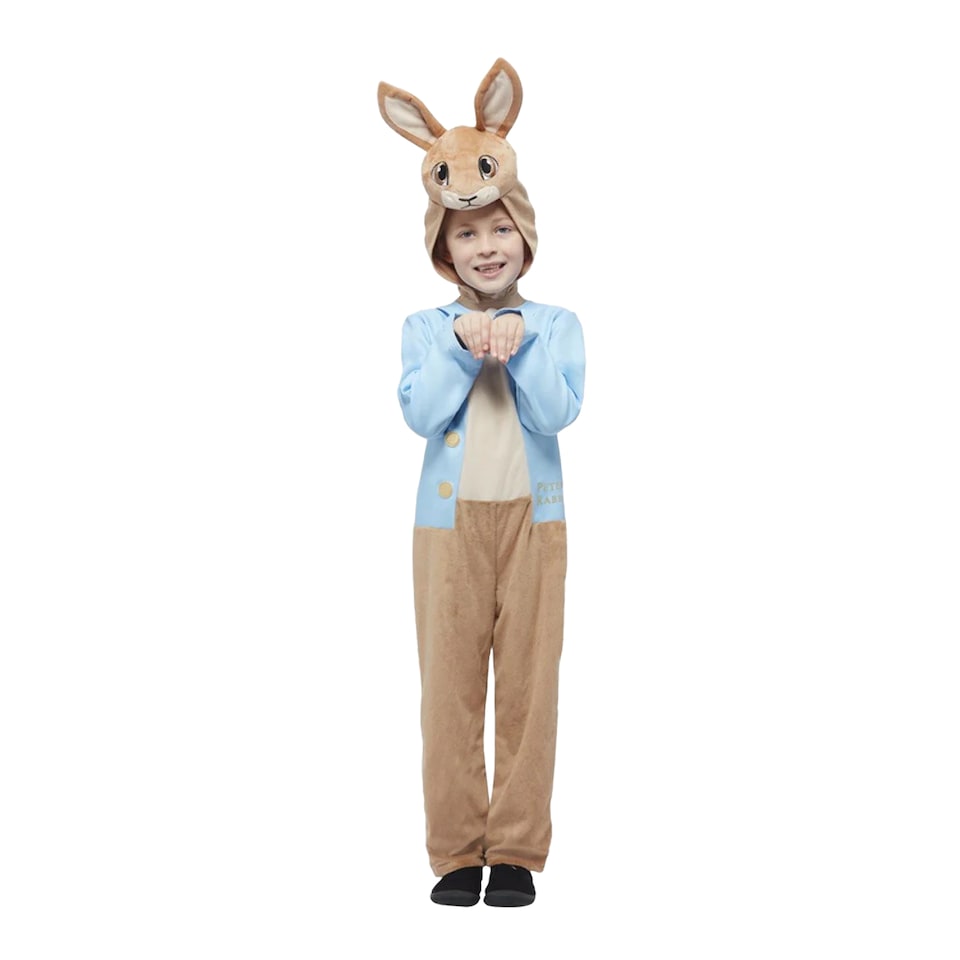 image 1 of Peter Rabbit Classic Costume | Brown | Brown/White/Blue | 1-2 years | 1
