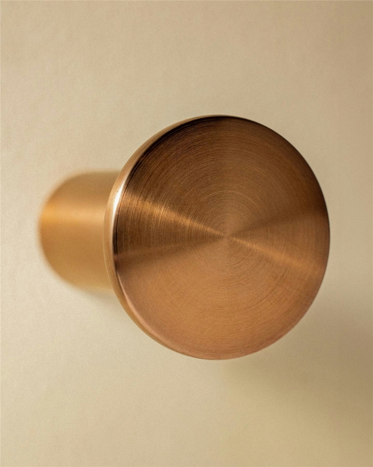 image 1 of Cosmic Wall Mounted Towel Hook w/ Durable Metal for Bathroom Brushed Copper 4 cm