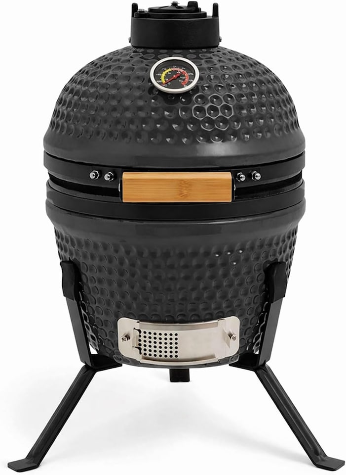 image 1 of Kamado 13" Ceramic BBQ Grill Smoker Charcoal Cooking Oven Portable