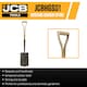 image 7 of JCB 120 x 250mm Heritage Garden Spade, Heavy-Duty Steel Blade, Ash Wood Split YD Handle