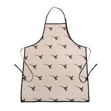 Meg Hawkins Cotton Apron - Pheasant White