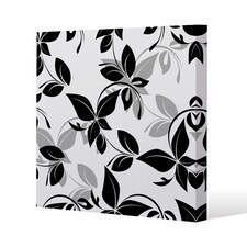 Black & White Floral (Canvas Print) / 114 x 114 x 4cm | Multi