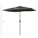 image 5 of Outsunny 2 x 3m Garden Parasol Umbrella, Rectangular Outdoor Market Umbrella Sun Shade with Crank  Push Button Tilt, 6 Ribs, Aluminium Pole, Dark Grey