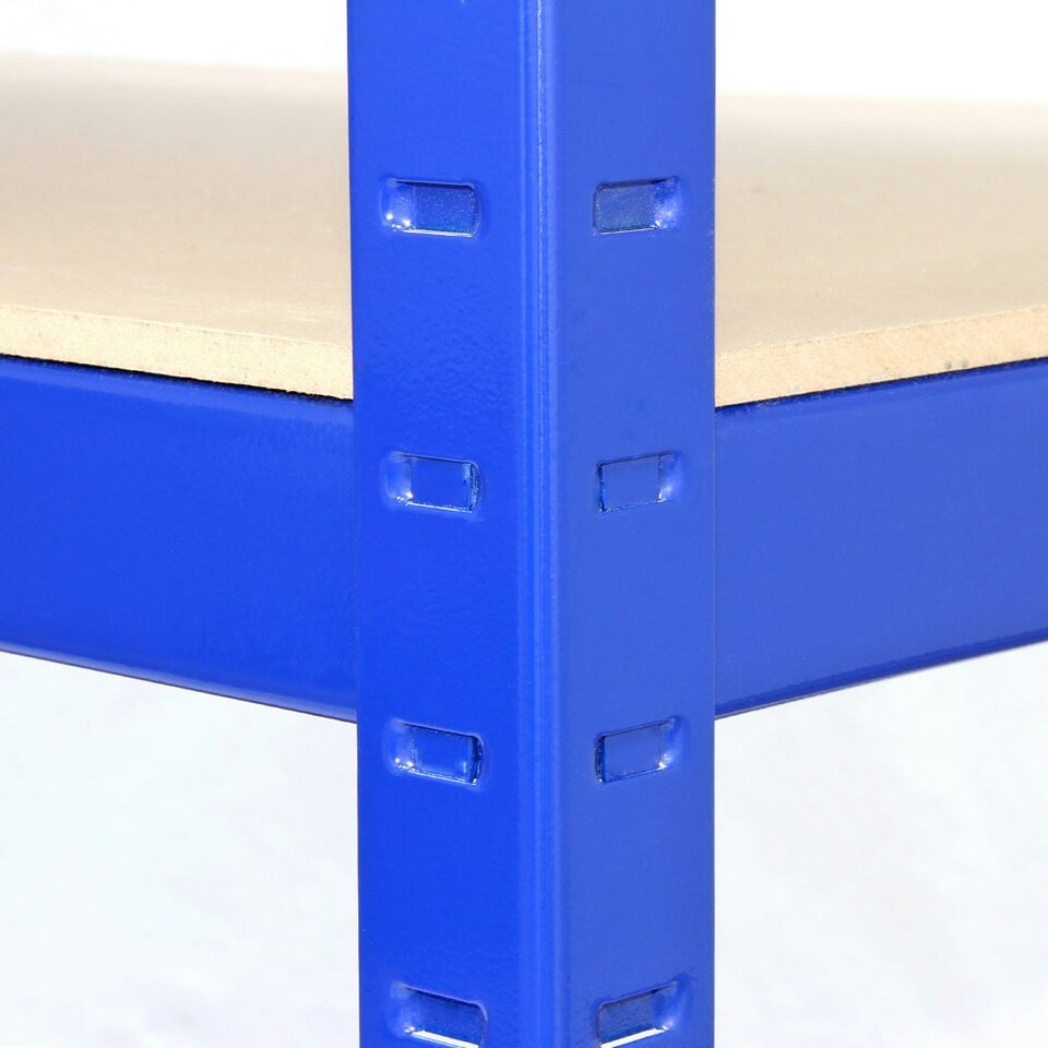 image 1 of Monster Racking T-Rax Strong Storage Shelves, Blue, 120cm W, 60cm D, Set of 10 Blue