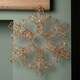 image 5 of 45cm Light up Rose Gold Metal Hanging Christmas Snowflake with 600 Warm White LEDs