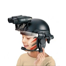 Kids' Tactical Adventure Helmet Set – With Missile Launcher, Binoculars & Flashlight