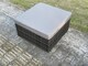 image 5 of Fimous Wicker Rattan Garden Furniture Sofa Set with Rectangular Coffee Table Double Seat Sofa Big Footstool 5 Seater Outdoor Rattan Set Dark Grey Mixed