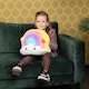 image 2 of Noxxiez Cosy Plush Hand Warmer Cushion - Rainbow