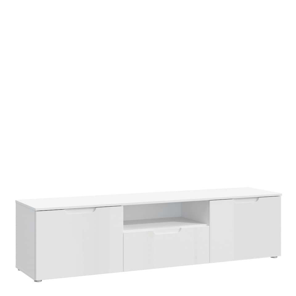 image 1 of Sienna TV Unit  in White/White High Gloss
