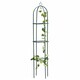 image 1 of 1.9m Outdoor Garden Metal Obelisk Trellis Climbing Plant Support Frame | Green | 1