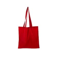 United Bag Store Cotton Long Handle Tote Bag - Red - One Size Red