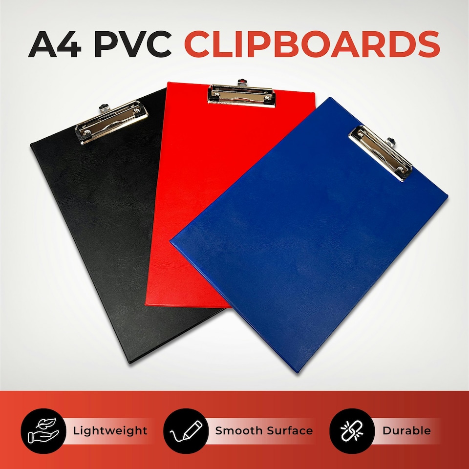 image 1 of Janrax A4 Black PVC Single Clipboard