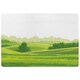 image 1 of countryside landscape illustration (Rug) Green | L