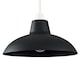 image 1 of ValueLights Civic Metro Black Ceiling Pendant Shade & Bulb | Black