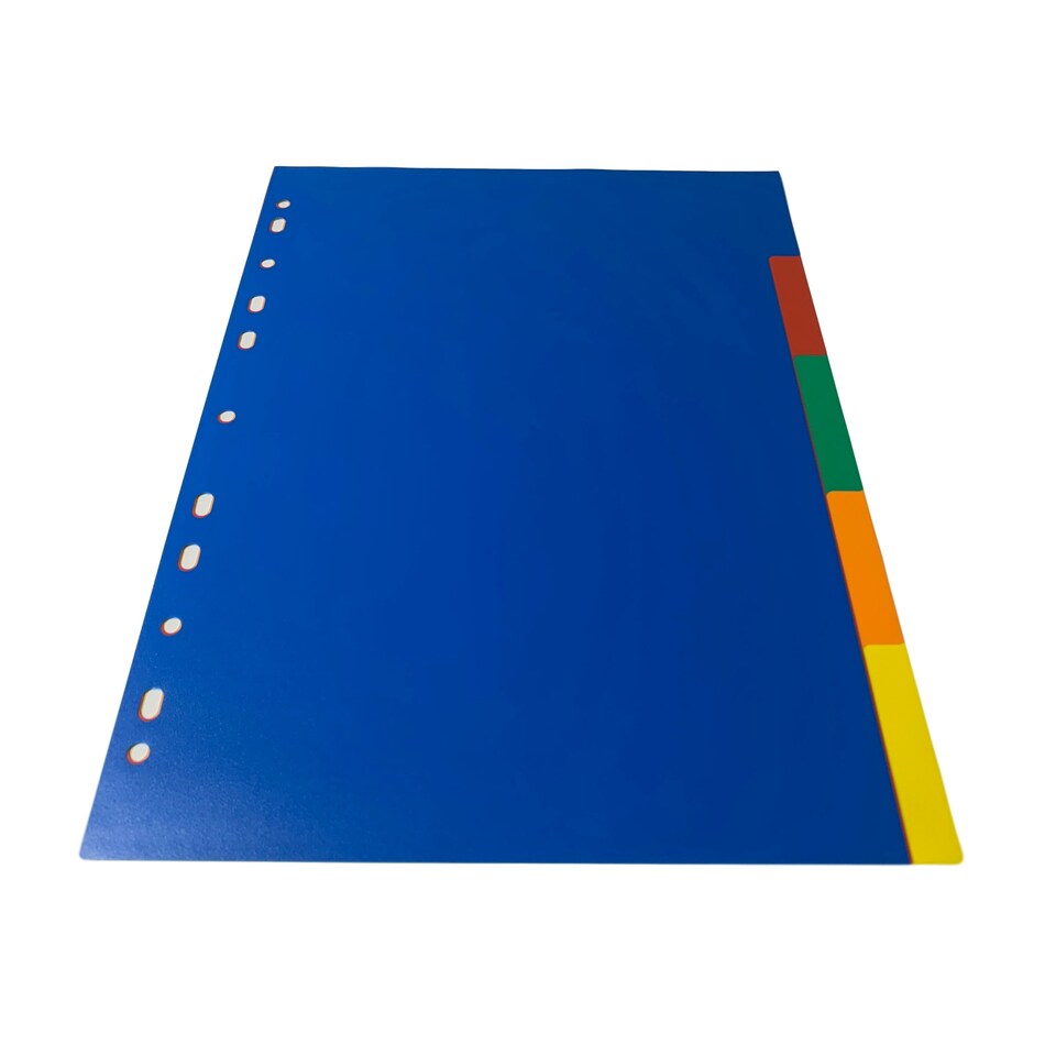 image 1 of A4 5 Part Polypropylene Dividers with Reinforced Index Cover