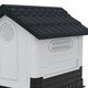 image 8 of PawHut Dog Kennel for Outside, for M and L Dogs, 101 x 88 x 99cm, Grey