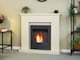 image 2 of Adam Lomond Fireplace in Stone Effect with Colorado Bio Ethanol Fire in Black, 39 Inch