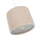 image 3 of Contemporary and Stylish Natural Linen 8 Inch Lamp Shade in Oatmeal - 20cm Diameter | Cream