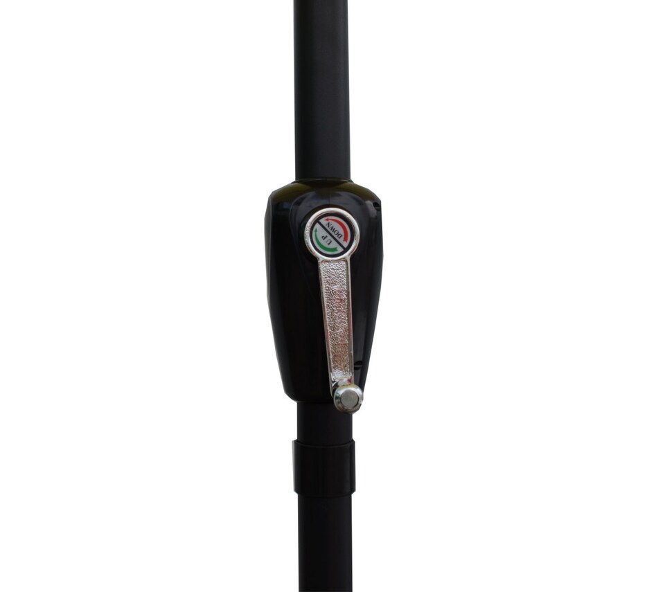 image 1 of Groundlevel 2m Tilt and Crank Lightweight Parasol Umbrella | Black | Black