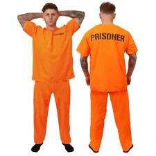 Orange Prisoner Costume Orange | M