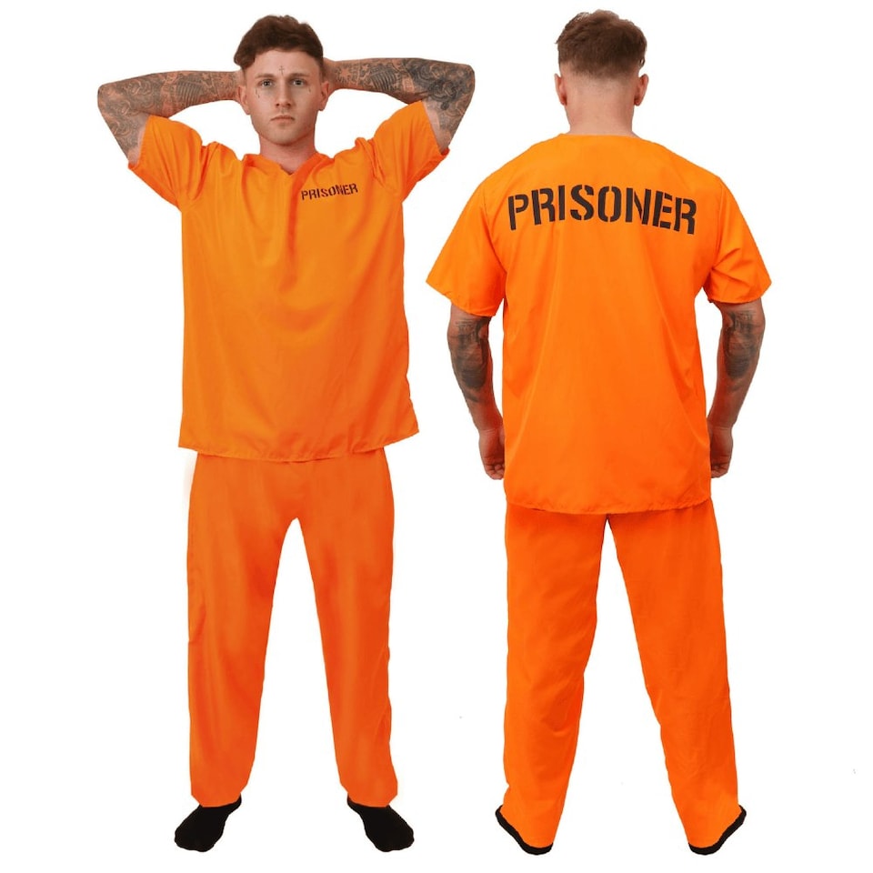 image 1 of Orange Prisoner Costume Orange | M