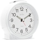 image 3 of Acctim Elsie Analogue Alarm Clock Non Ticking Sweep Quartz Luminous Hands | White | White