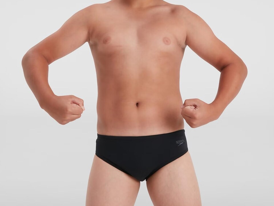 image 1 of Speedo Boy's Endurance+ 6.5cm Swim Briefs | Chlorine Resistant | Quick Drying | Stretch Fabric | Comfort Fit, Black, 13-14 Years
