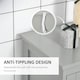 image 6 of kleankin Bathroom Cabinet, Freestanding Floor Cabinet with Storage, Grey Grey