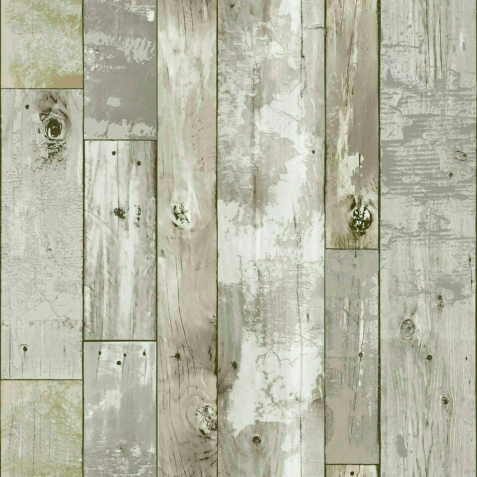 image 1 of NuWallpaper NH3552 Driftwood Peel & Stick Wallpaper, Brown Multi