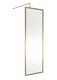 image 1 of Balterley Contemporary Durable Bathroom Wetroom Screen Aluminium - Full Outer Frame Shower Wetroom Screen | Copper | Brushed Brass