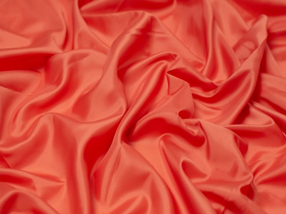 Minerva Core Range Orange Anti Static Supersoft Lining Fabric for Dressmaking, 160cm / 62" Wide - per metre
