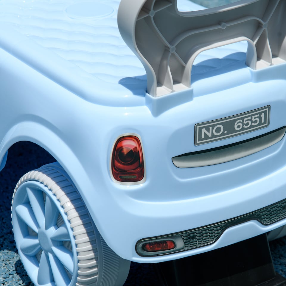 image 1 of AIYAPLAY Ride On Car Foot To Floor Sliding Car Push Along Car with Air Horn, Anti-Over-Backwards Design, for Toddler from 18 to 36 Months - Light Blue