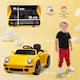 image 5 of AIYAPLAY Licensed RUF CTR 2017-Yellowbird Electric Car for Kids, Ride On Car 12V Battery Powered Kids Electric Vehicle with Remote Control, Soft Start, MP3 Player, LED Lights, Horn | Yellow