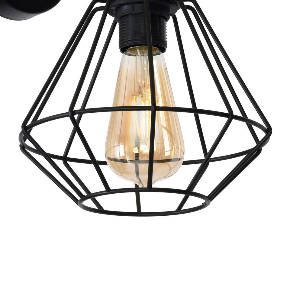 image 1 of Milagro Wall Lamp Colin Black 1XE27