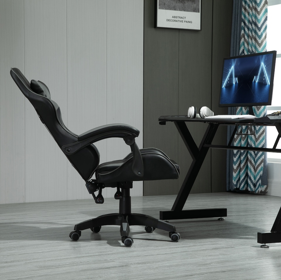 image 1 of Neon Edge Gaming Chair with Tilt and Swivel function  Chair A