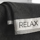 image 2 of Catherine Lansfield Relax And Unwind Bath Sheet | Black | Bath sheet