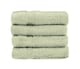 image 2 of Zero Twist Egyptian Cotton Face Cloths Pack of 4 - Sage Green