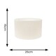 image 4 of ValueLights Eva Natural Linen Fabric White Trim Small Light Shade | Multi
