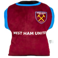 West Ham United FC Shirt Cushion - Claret/Sky Blue - 39cm x 37cm x 12cm