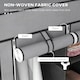 image 5 of HOMCOM Portable Fabric Wardrobe with 5 Shelves and 3 Fabric Drawers, Grey