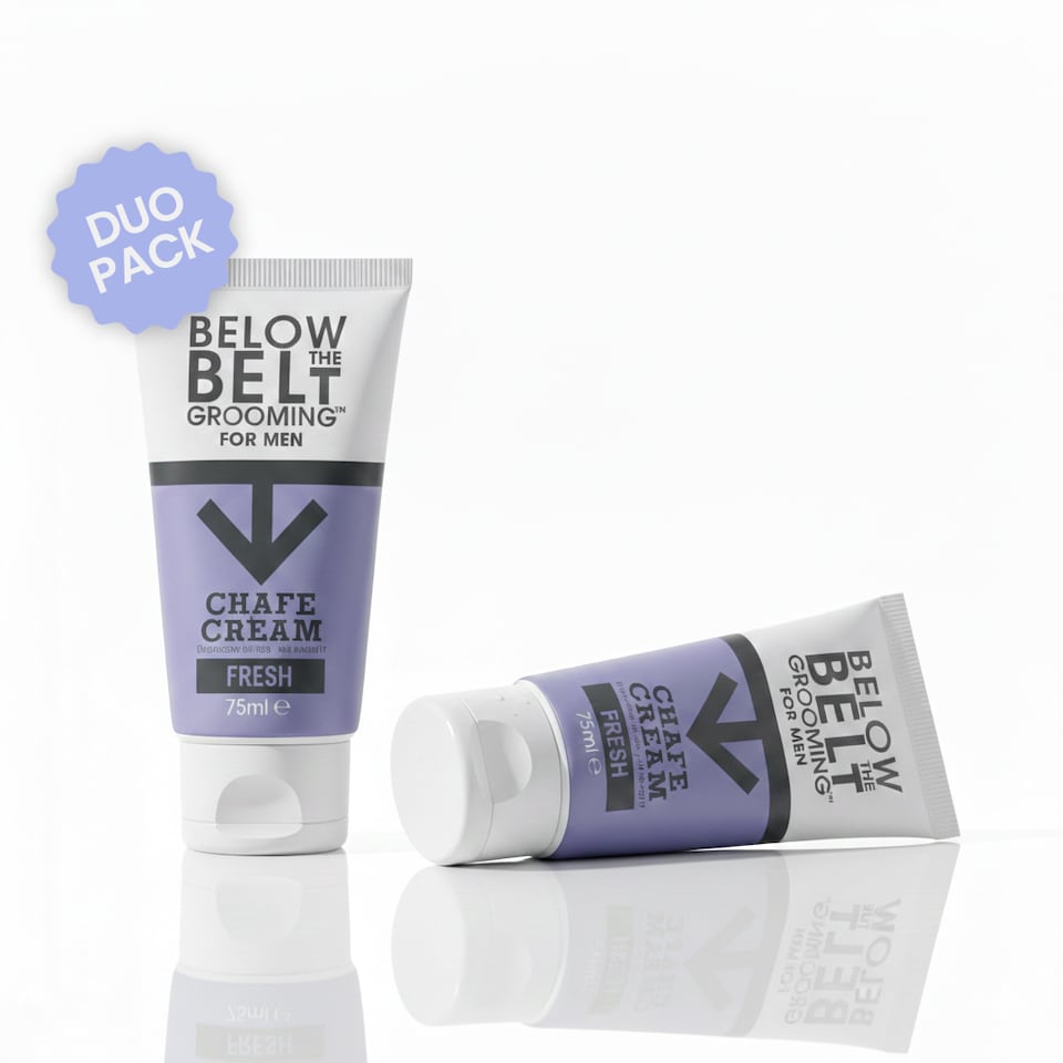 image 1 of Below The Belt Mens Anti Chaffing Cream, Fresh Scent 75ml DUO