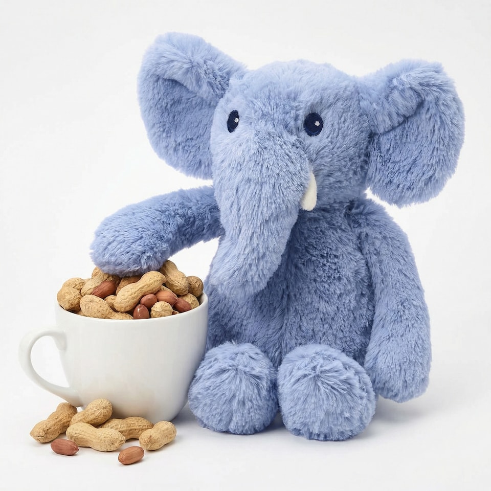 image 1 of Gosh! Blue Elephant Plush Softie Toy