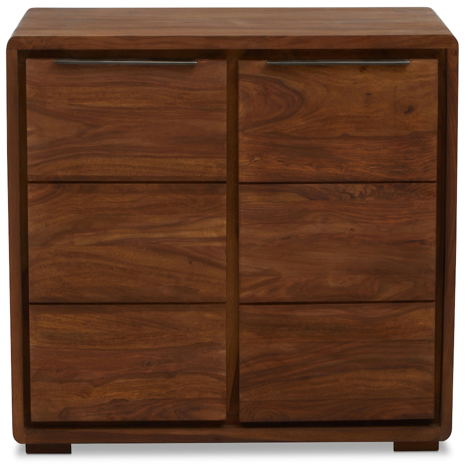 image 1 of Interiors by Premier Two Door Sheesham And Acacia Sideboard Brown