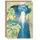 image 1 of Katsushika Hokusai Japanese Art Card Amida Falls of the Kisokaido Road