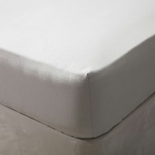 Belledorm Brushed Cotton Fitted Sheet - Grey - Double