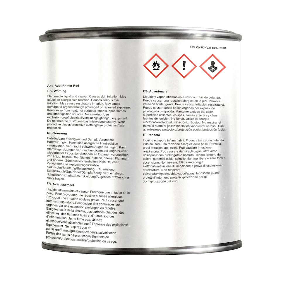 image 1 of Jenolite Anti-Rust Primer Oxide Corrosion Resistant Spray - Red - 1l