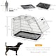 image 4 of Pawhut Trapeze Collapsible Dog Pet Travel Box Cage Removable Tray 77 x 47 x 55cm