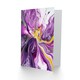 image 2 of Purple Yellow Modern Liquid Paint Him Her Birthday Card