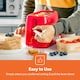 image 4 of GEEPAS Geepas 2 Slice Bread Toaster with 6 Level Browning Control - 650W, Red
